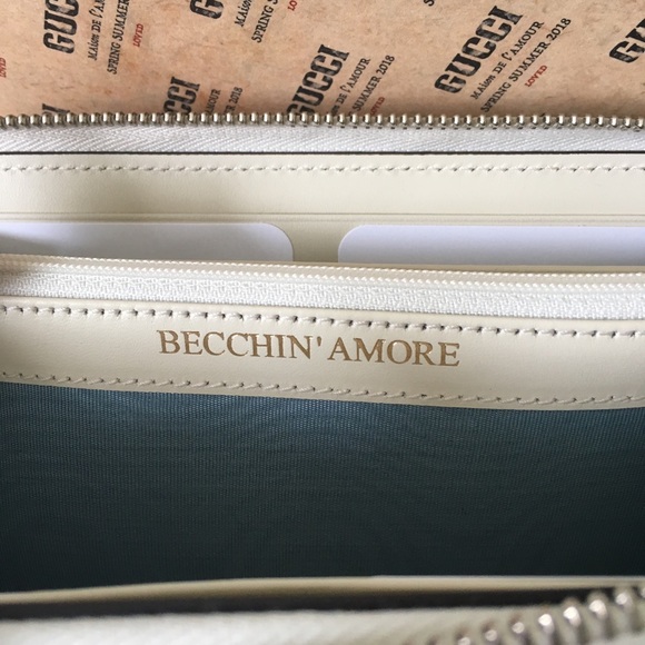 GUCCI Guccy Sega Moon & Stars Leather Zip Wallet - Picture 6 of 8